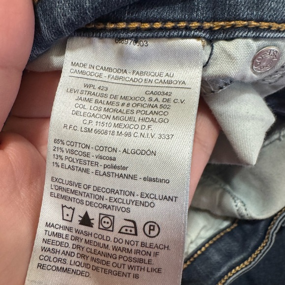 Levi’s Denizen Modern Skinny Jeans Size 10M Medium Wash Stretch Denim - Picture 9 of 11